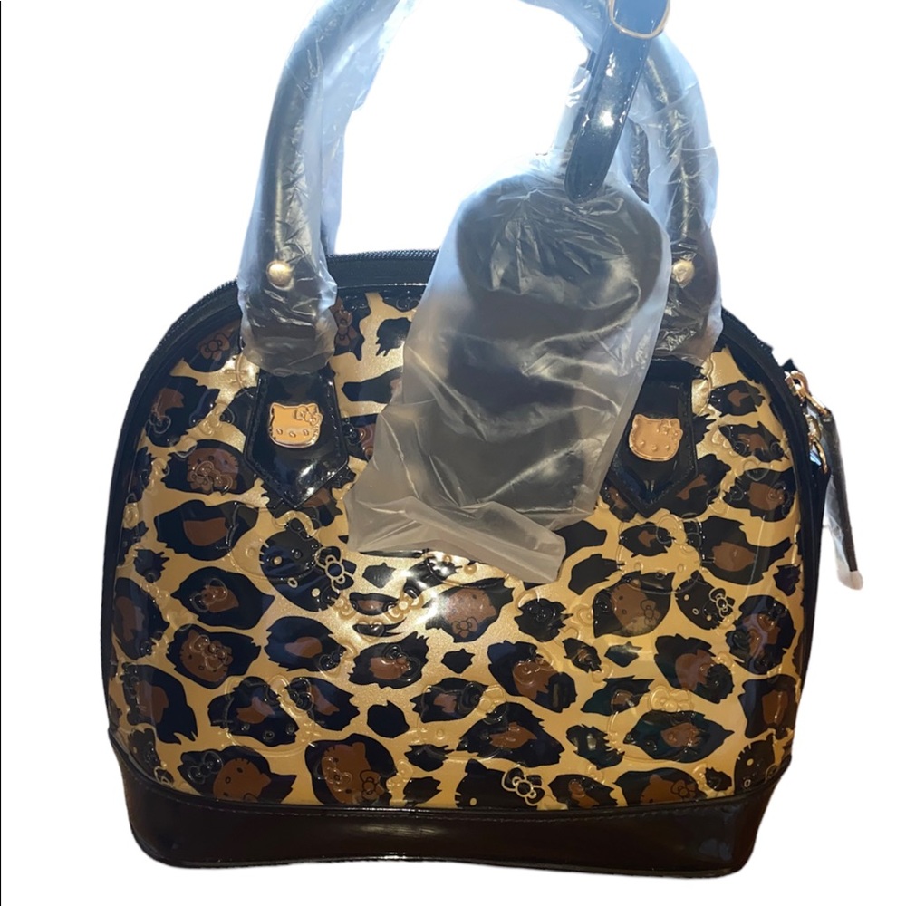 Hello kitty leopard Loungefly mini dome purse